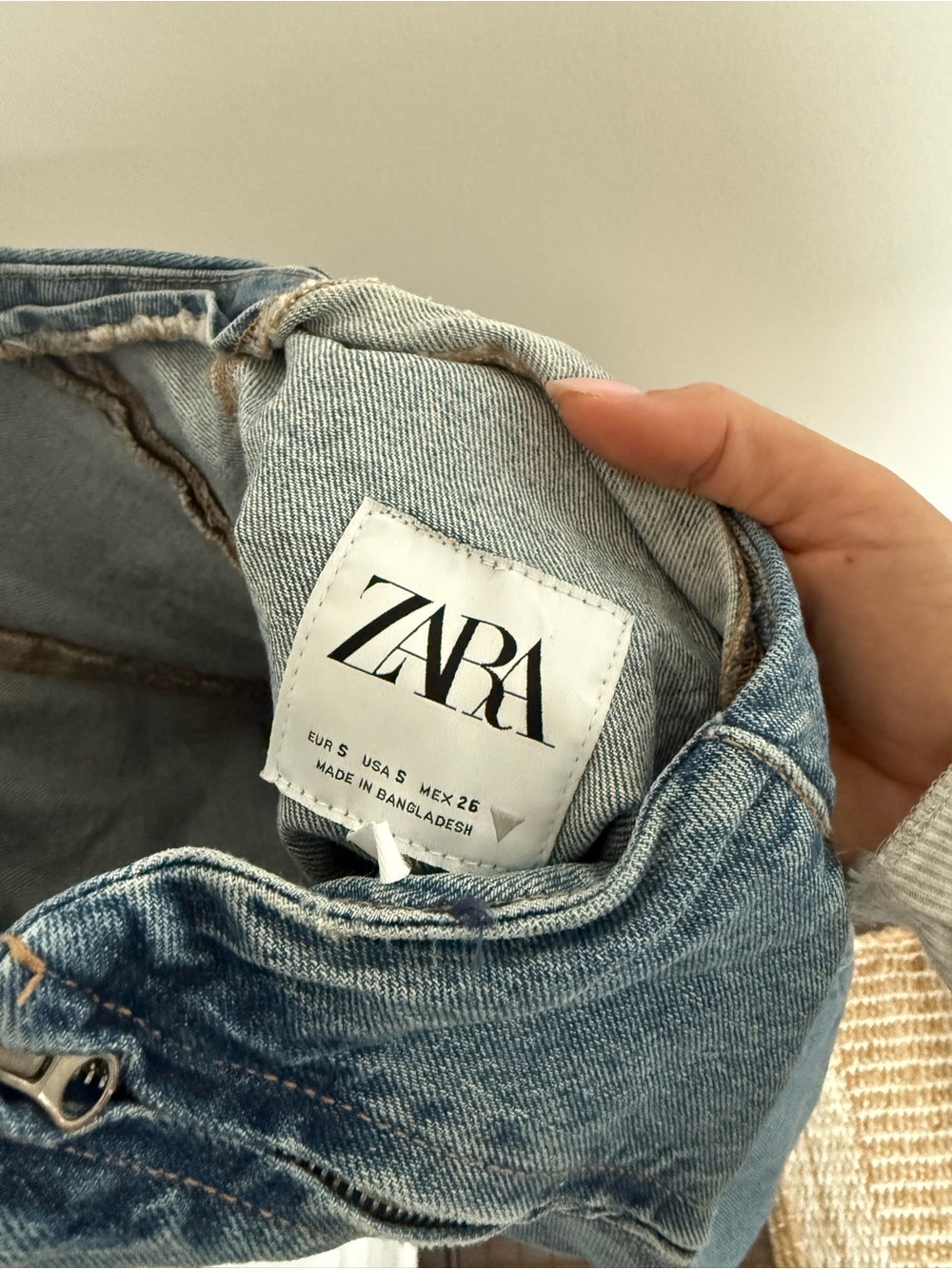Zara Denim Halter Mini Dress - Picture 3 of 3